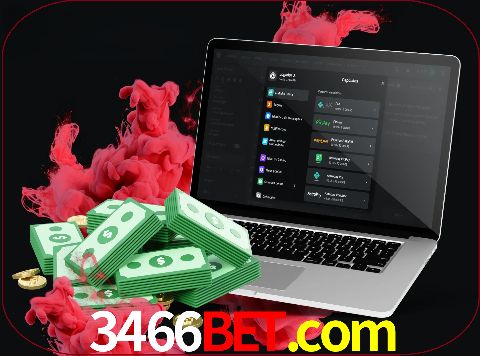Para efetuar um depósito na sua conta 3466bet, basta escolher o método de depósito e especificar o montante.