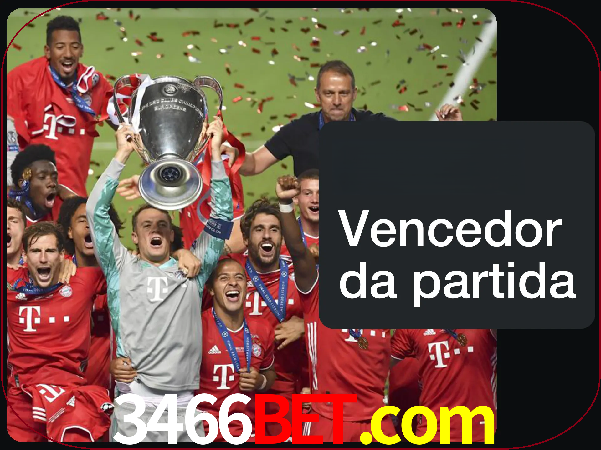 Aposte no vencedor e ganhe uma grande quantia de dinheiro.